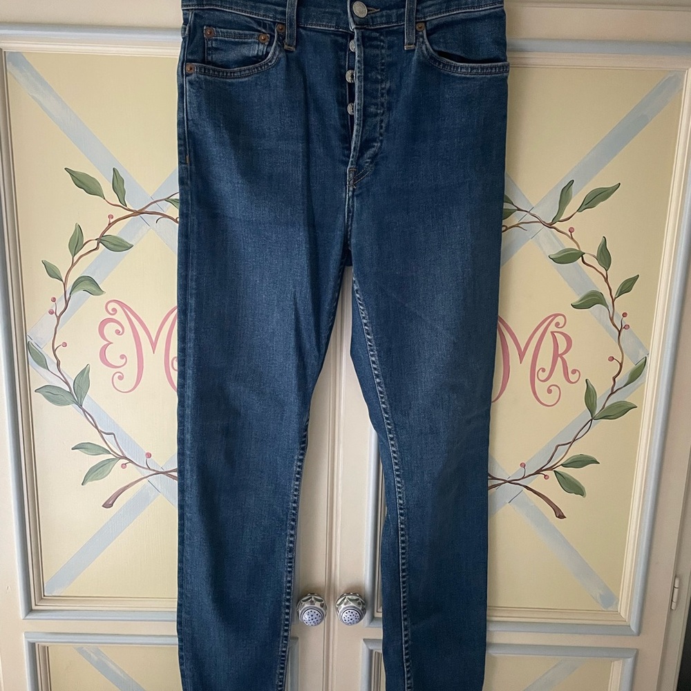 Re/Done Skinny High Rise Jeans